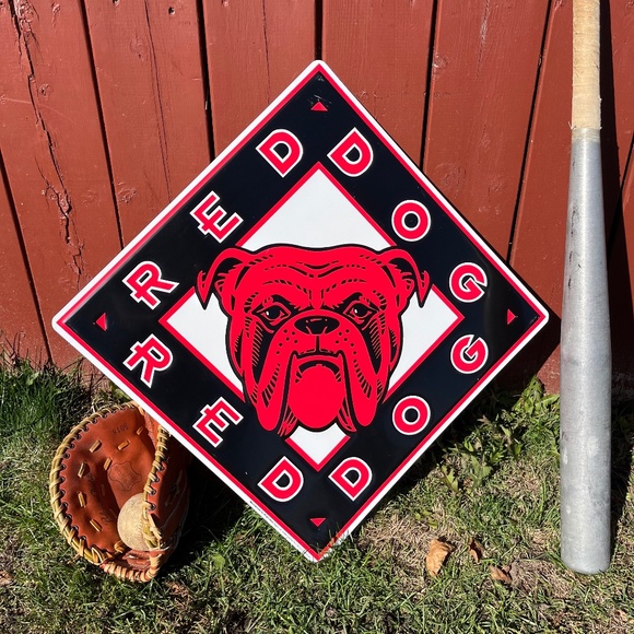 Vintage 90s Red Dog Beer Brewery Advertising Sign - Picture 1 of 8